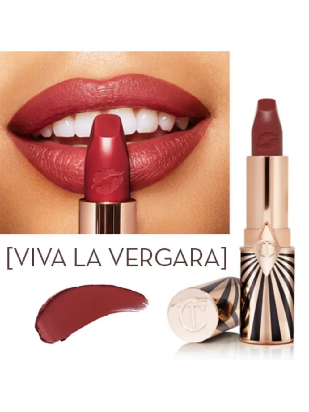 Charlotte Tilbury NIB hot lips 2 Viva la Vergara lipstick